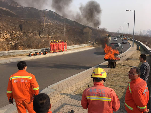 博猫娱乐注册科技承建的“泰山大规模火灾预警监控系统”装置调试完毕